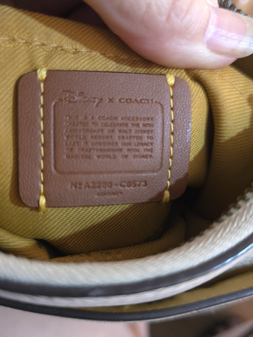 RARE COACH DISNEY X C8573 LEATHER CROSSBODY - Picture 7 of 9